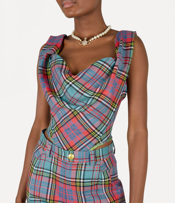 Vivienne Westwood Sunday Corset Top in tartan